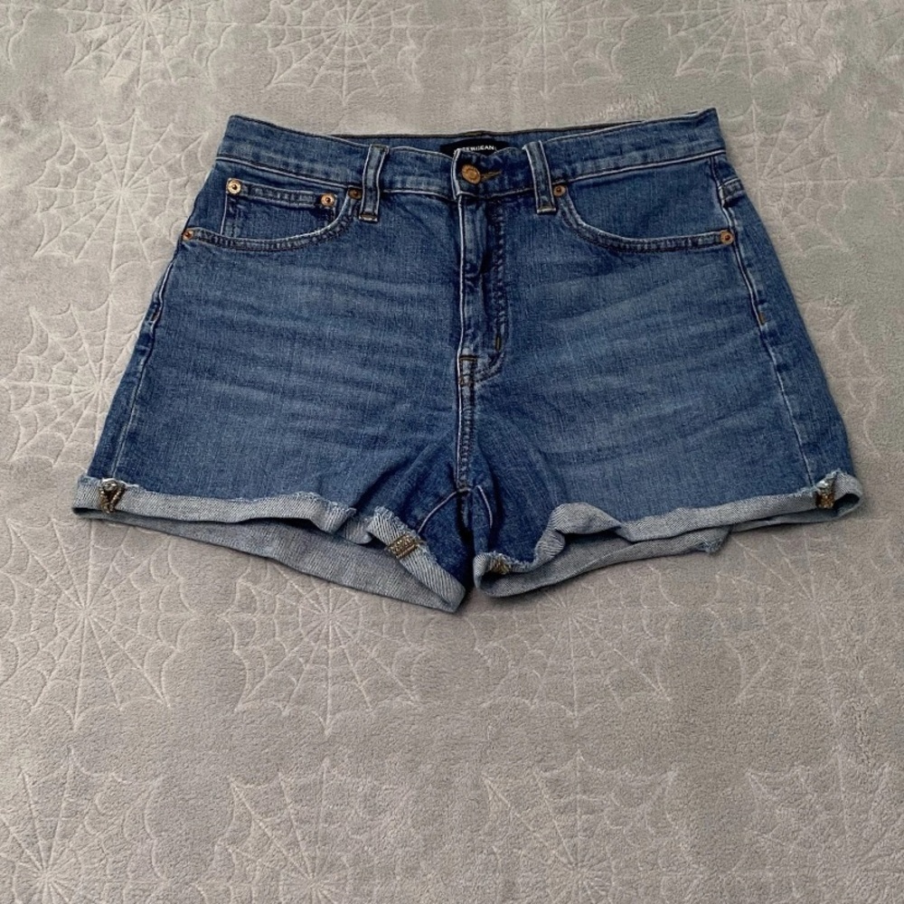 J Crew Denim High Rise Shorts Women 27 Blue Cut Offs Jeans Casual Summer Classic